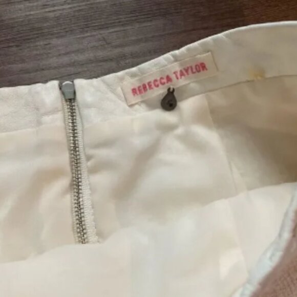 NEW Rebecca Taylor White A- Line Tweed Skirt - Picture 3 of 3